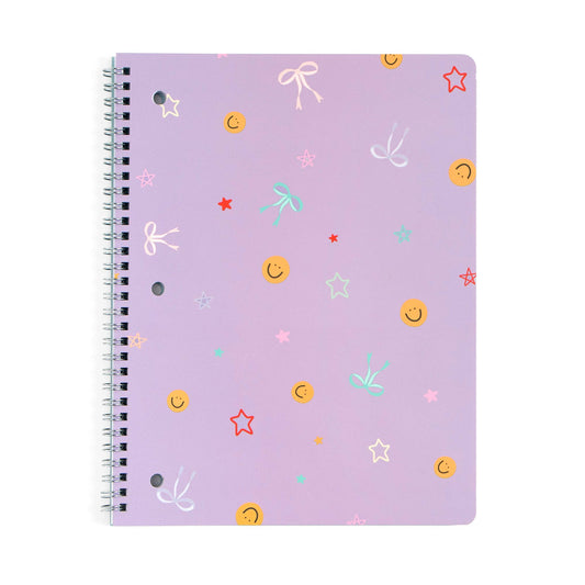 Smiley & Bows Spiral Notebook