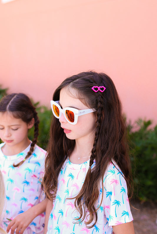 Simply Soft Short Sleeve Easy Tee & Short - Pastel Palms