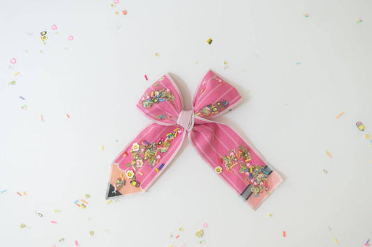 Mesh Shaker Hair Bow - Let's Learn