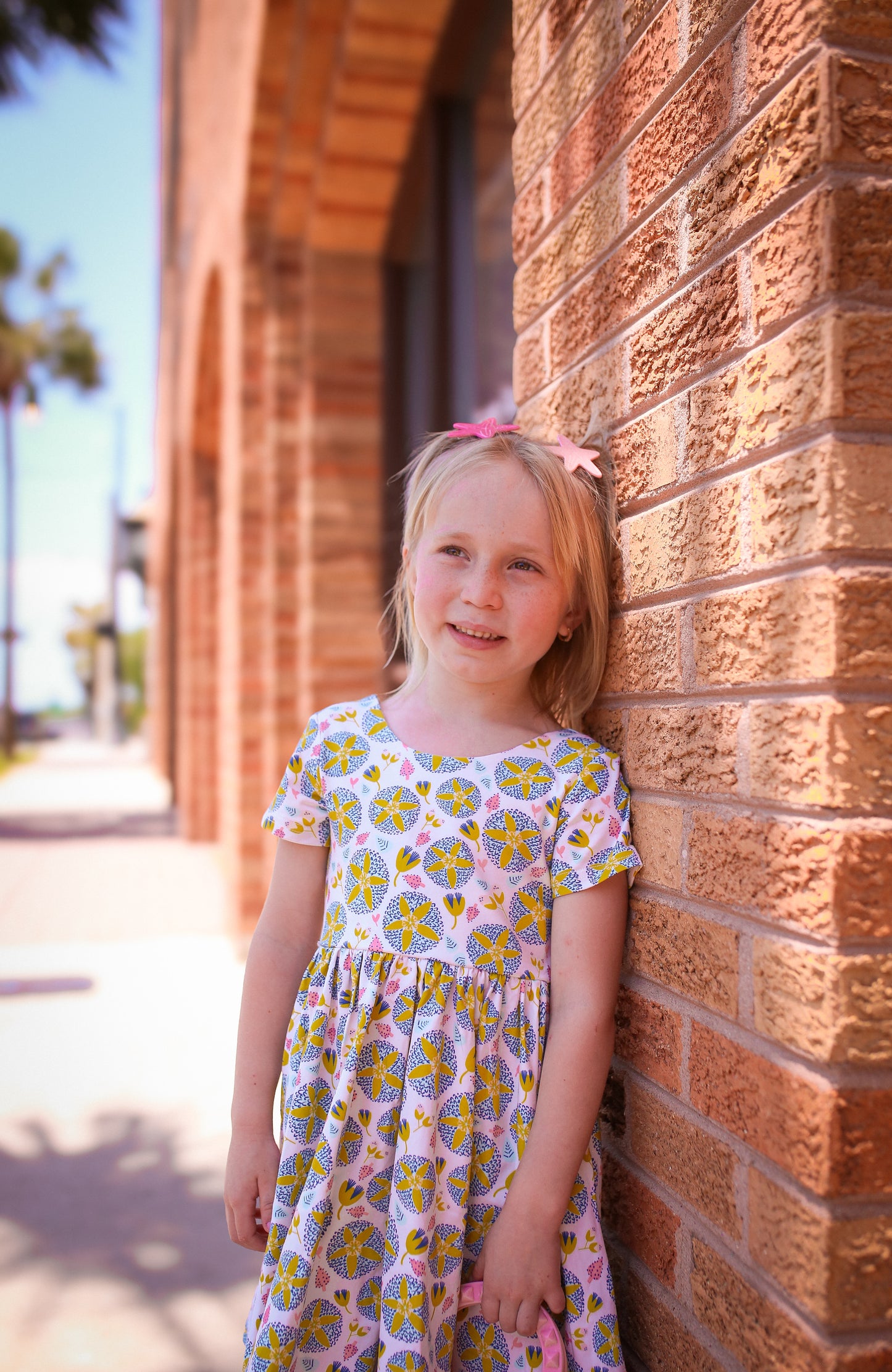 Classic Twirl Dress in Starburst Garden | Pocket Twirl Dress