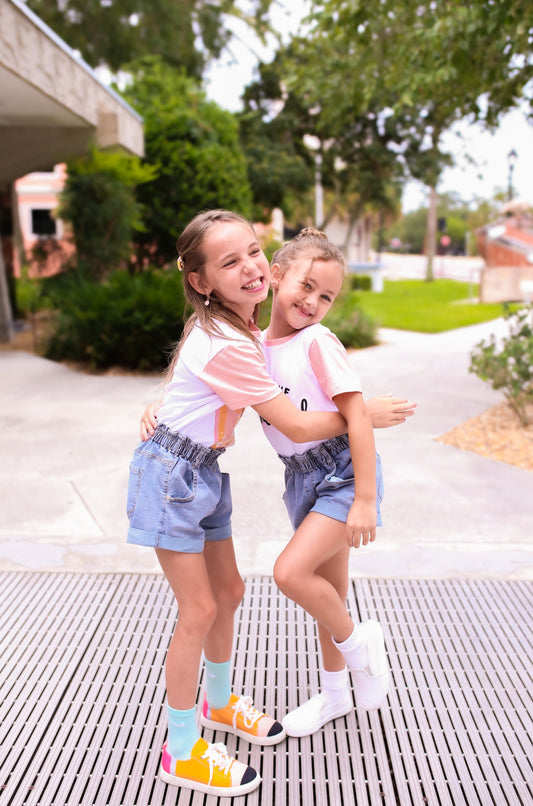 Junior girl's denim shorts