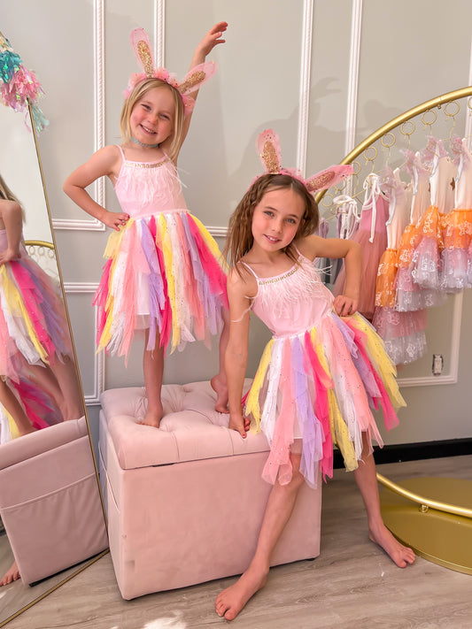 Fur Wave Tutu Dress