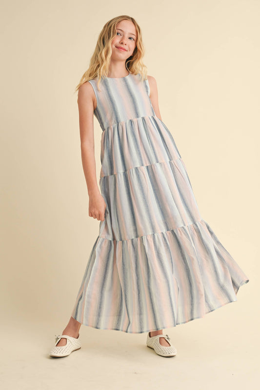 TIERED MAXI DRESS (7-14)