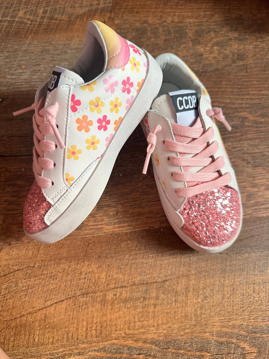 Spring Flowers Ombré Star Sneakers