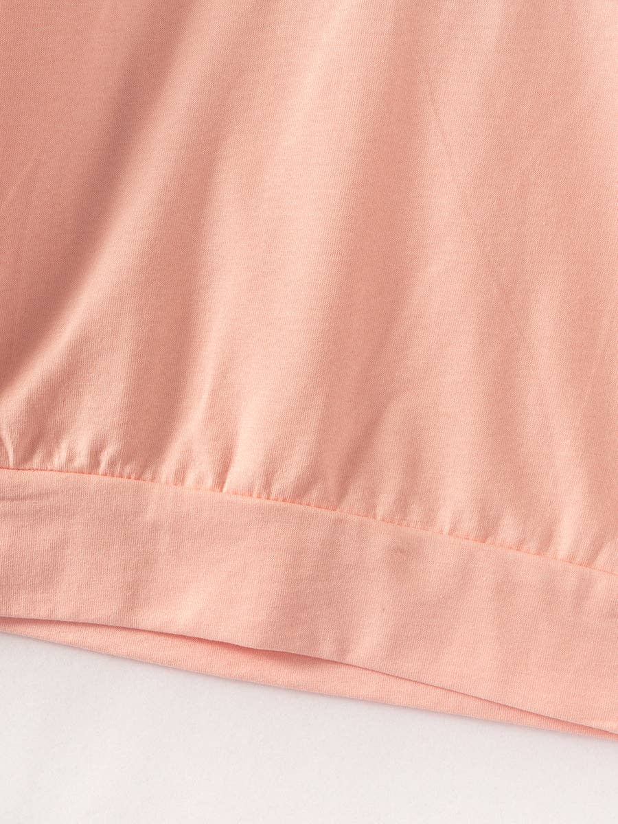 Halloween Pink Spooky Puff Sleeves Girl Top
