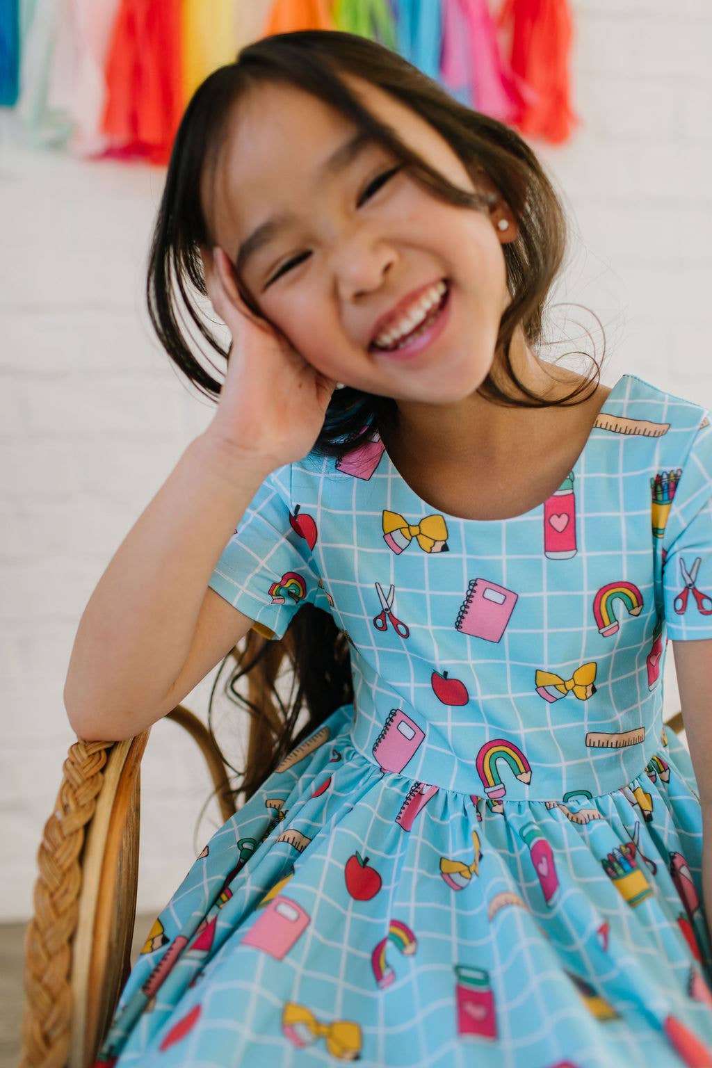 Classic Twirl Dress in Back To School Print