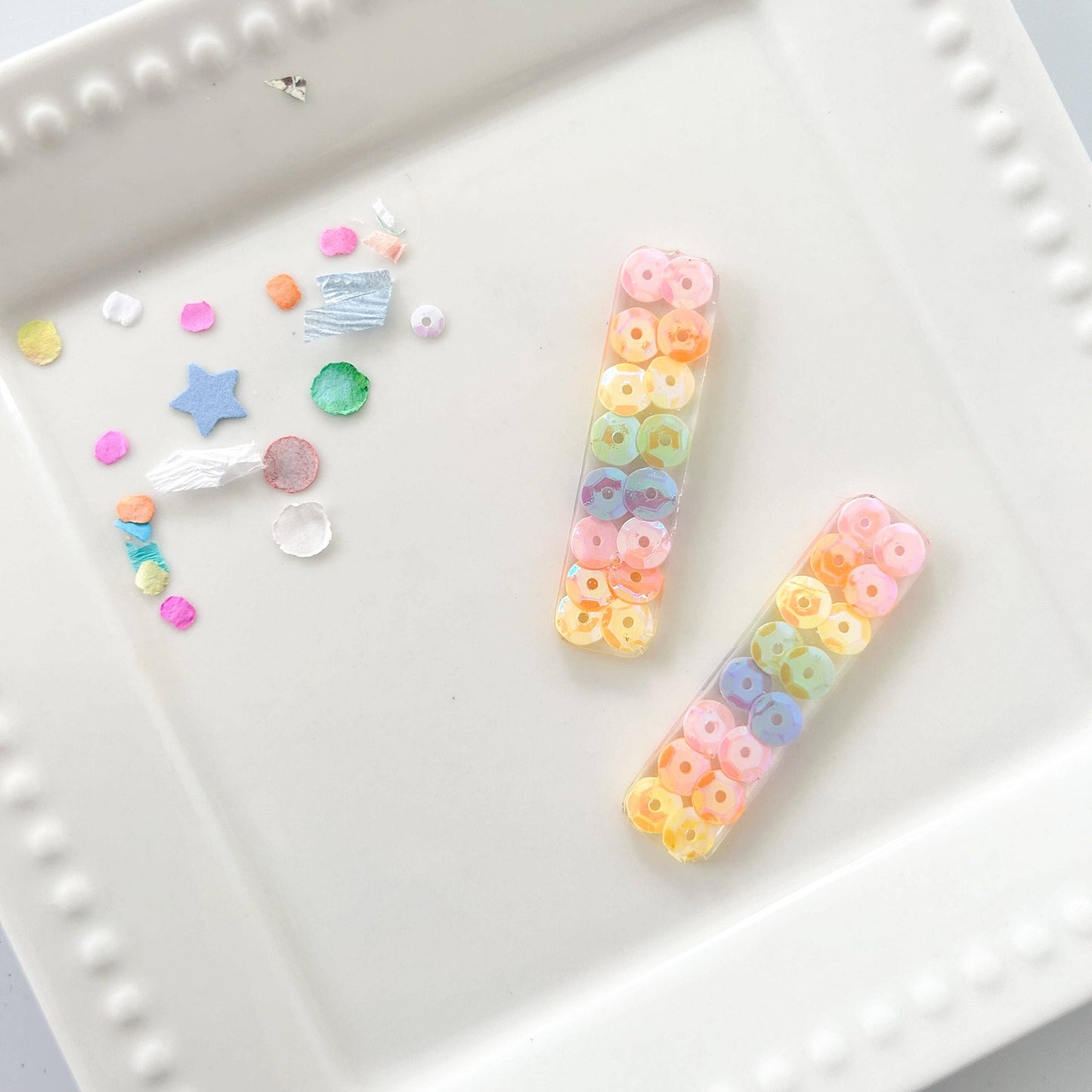 Pastel Rainbow Hair Clip - School Hair Clip