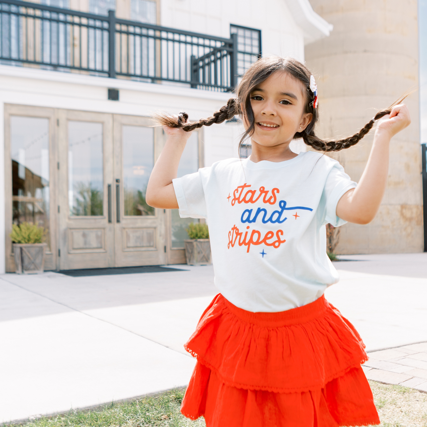 Stars and Stripes Toddler and Youth 4th of July Shirt