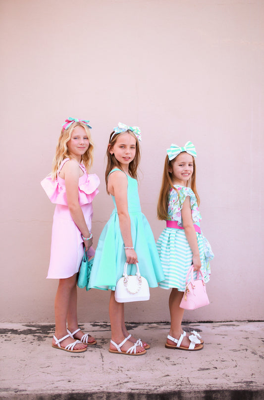 Mint Stripes Headband