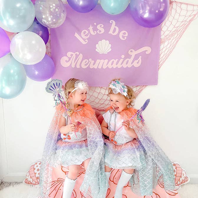 {Purple} Let's Be Mermaids Banner