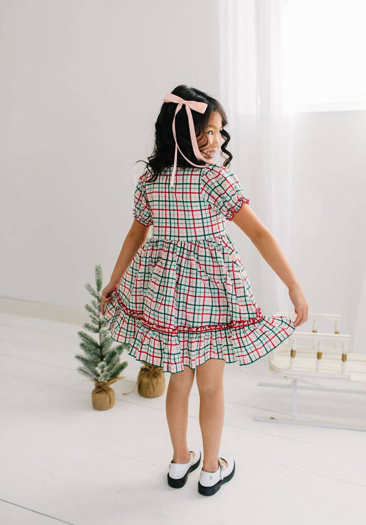 Holiday plaid dress