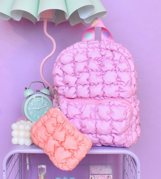 Quilted Scrunchies Mini Backpack