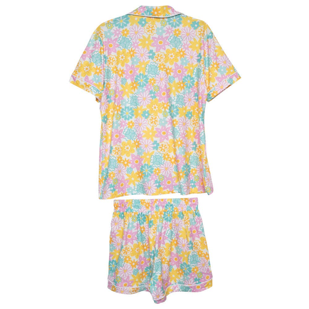 Spring Flowers Mother's Day Wholesale Pajama Sets