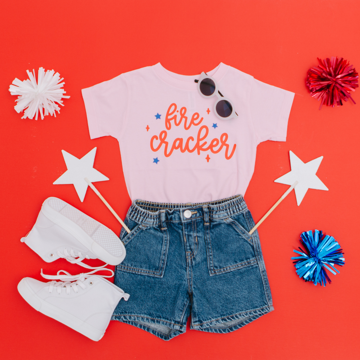 Fire Cracker Toddler and Youth 4th of July Shirt