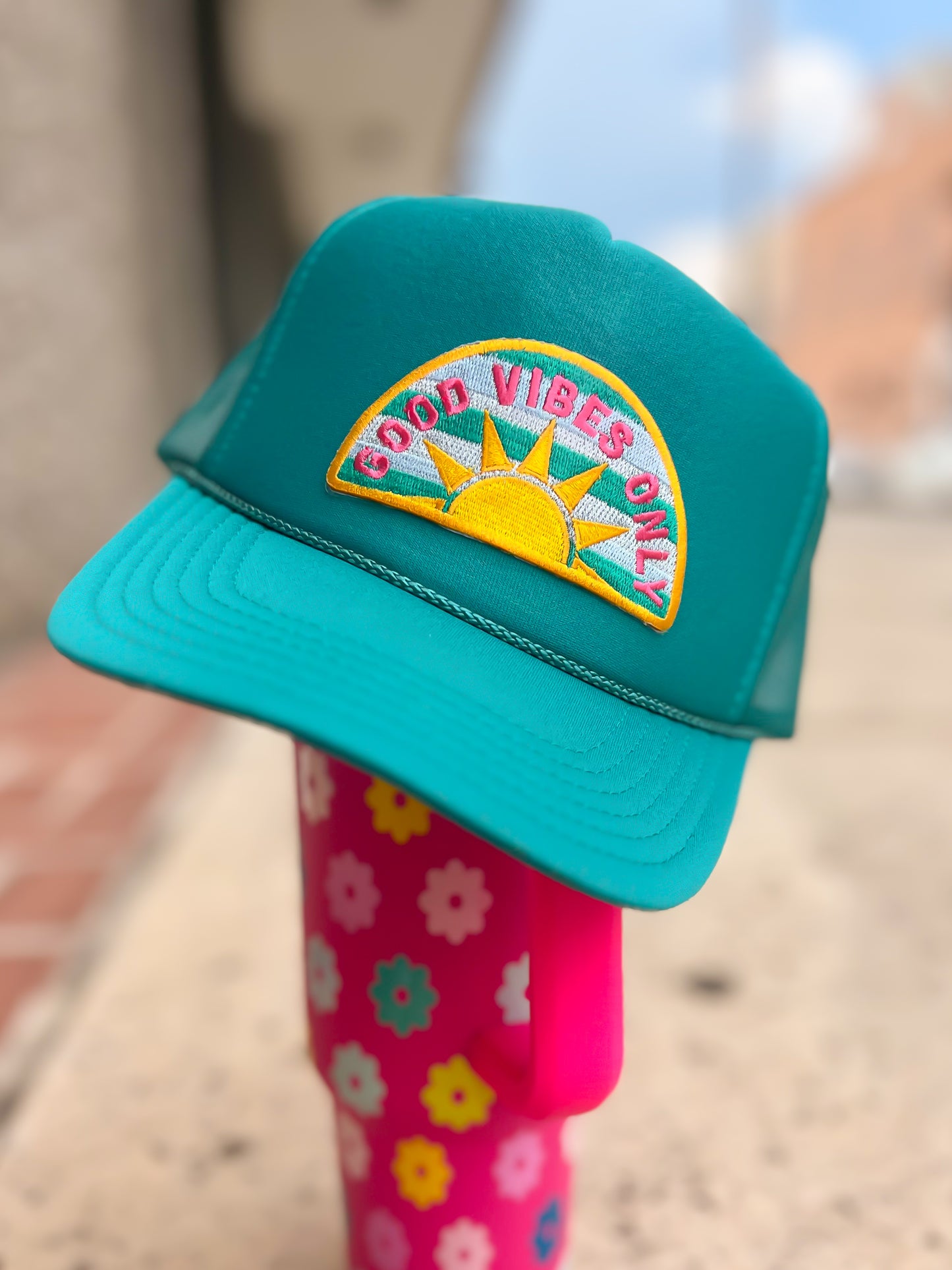 Good Vibes Only Patch Foam Trucker Hat