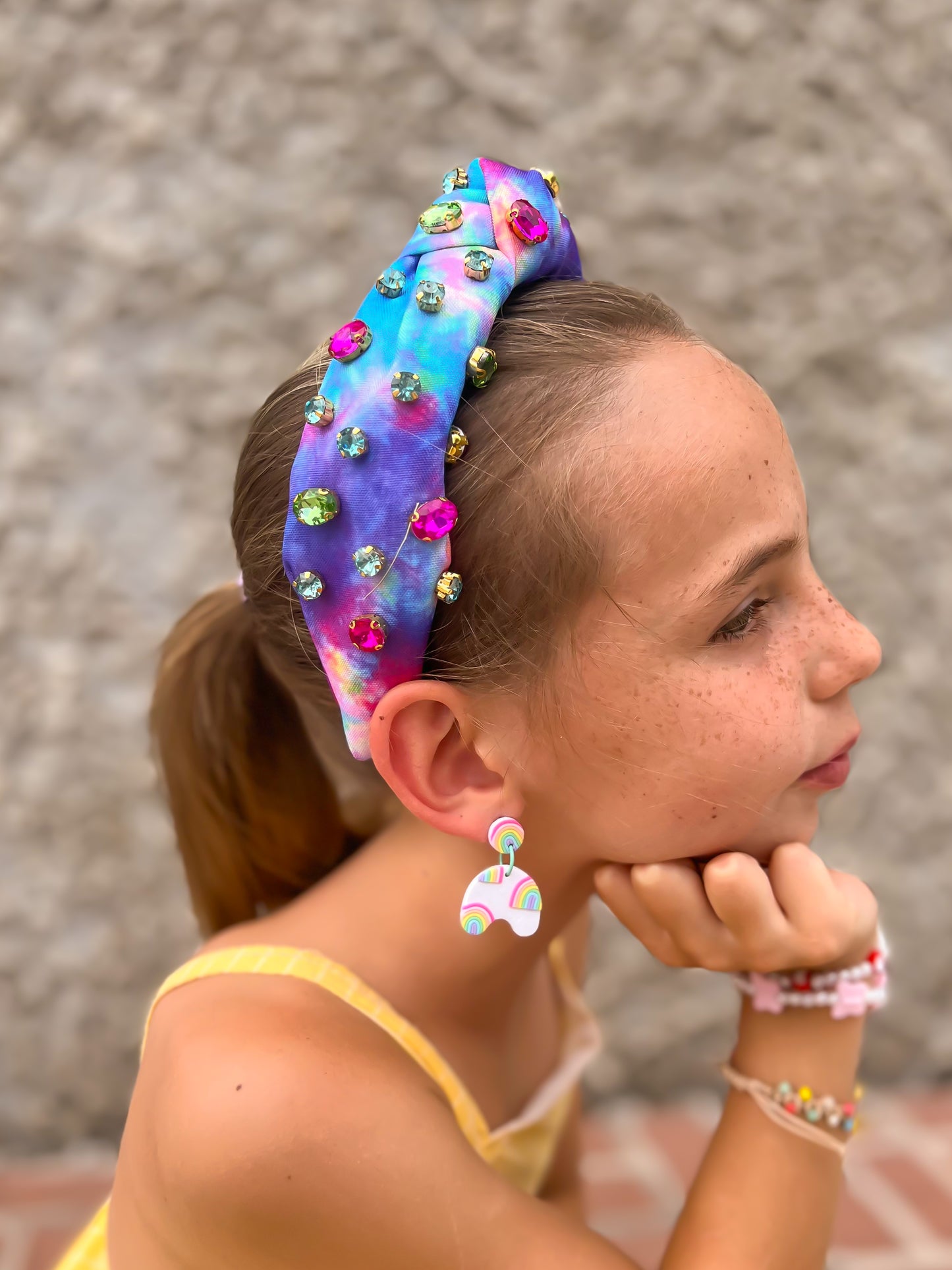 Bright Tie Dye Headband | Knot Headband