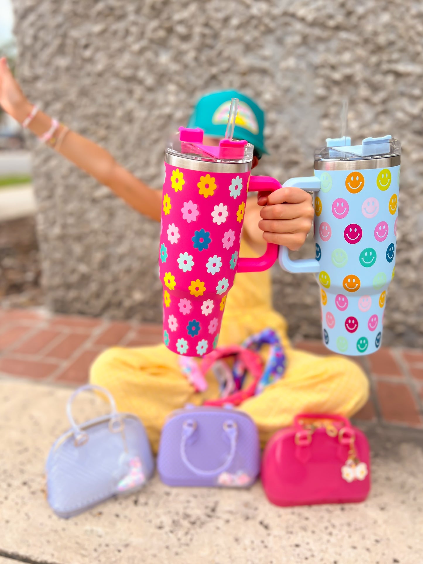 40oz Tumbler with Handle | Choose Your Color
