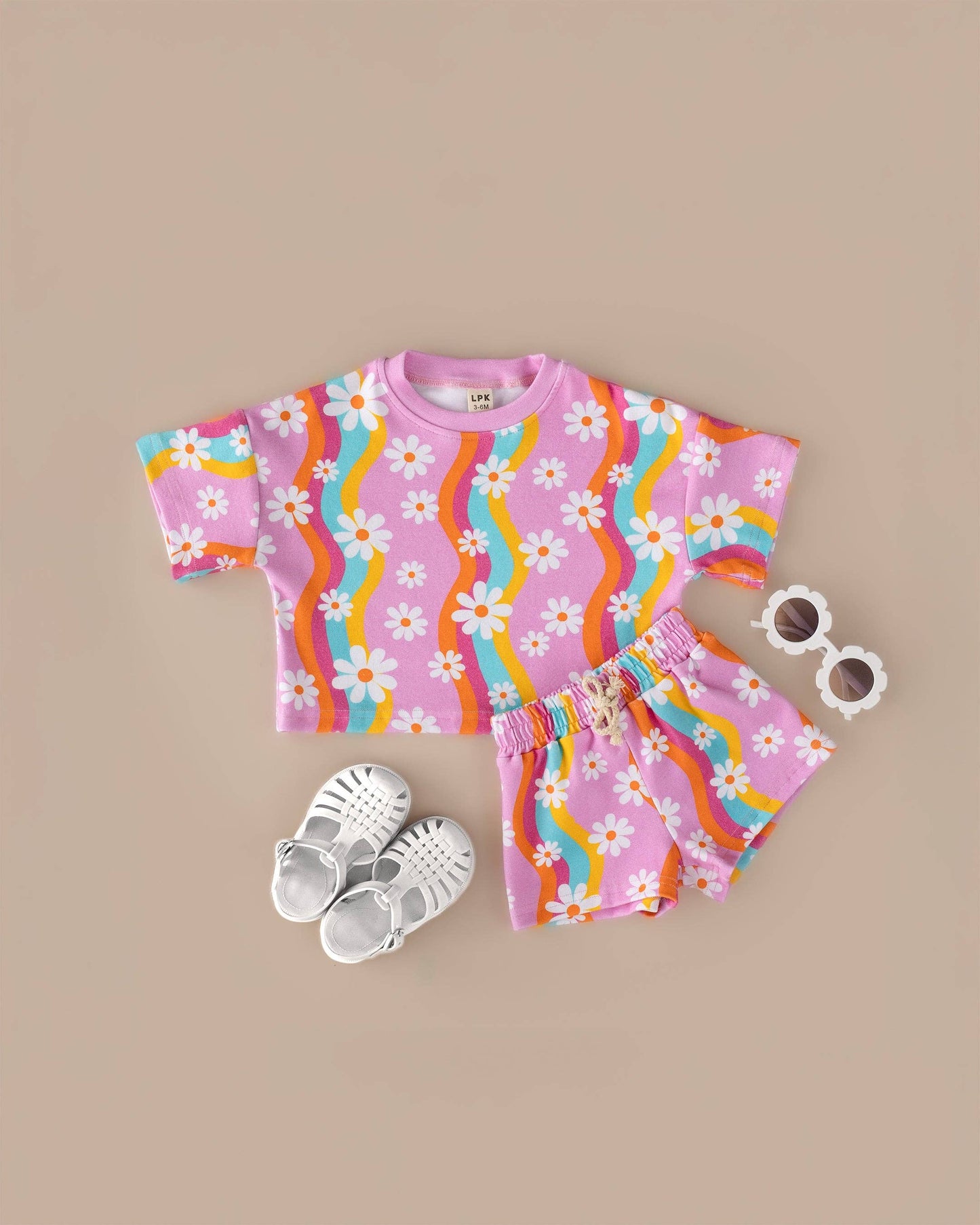 Baby & Kids Shorts Set | Groovy Daisy