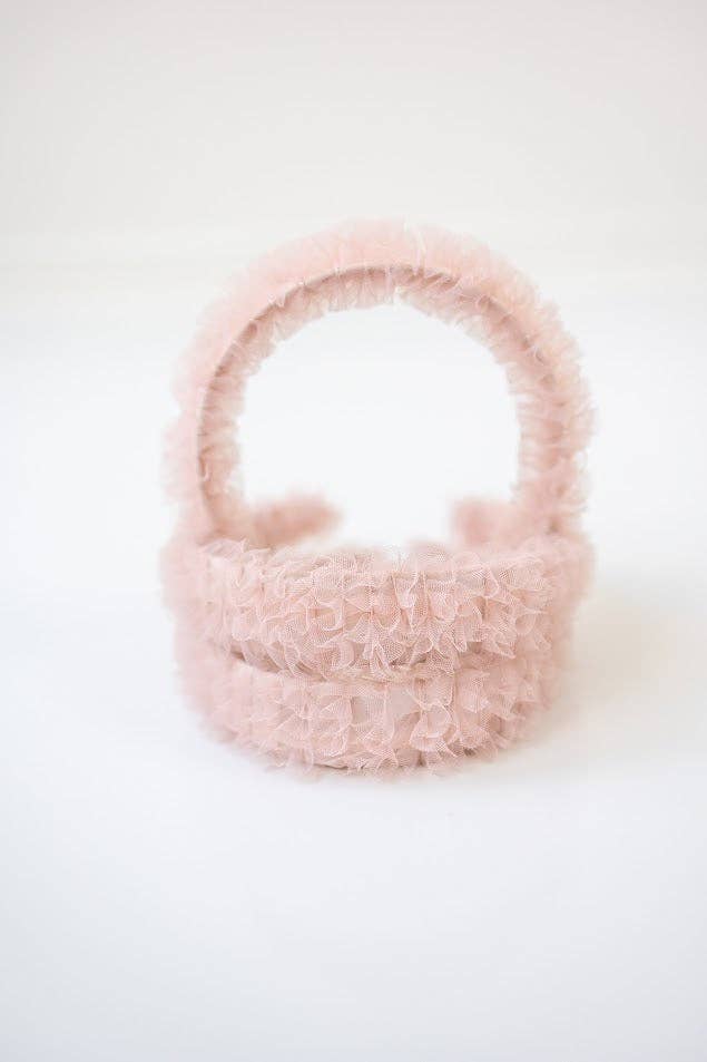 Ruffle Tulle Headband - Blushing Belle