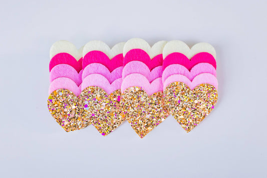 Heart of Gold Hair Clip Set