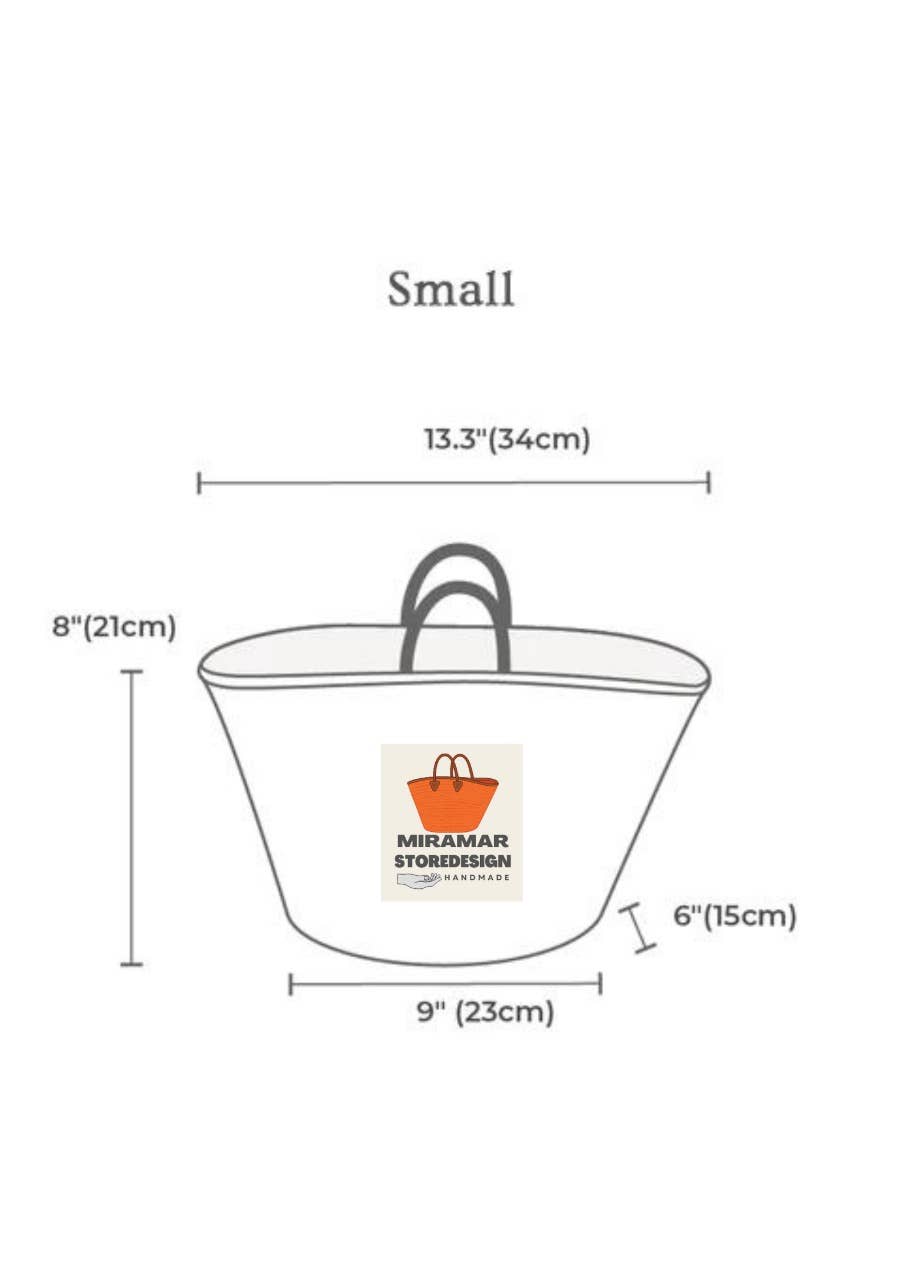 Multicolor Heart Straw Basket