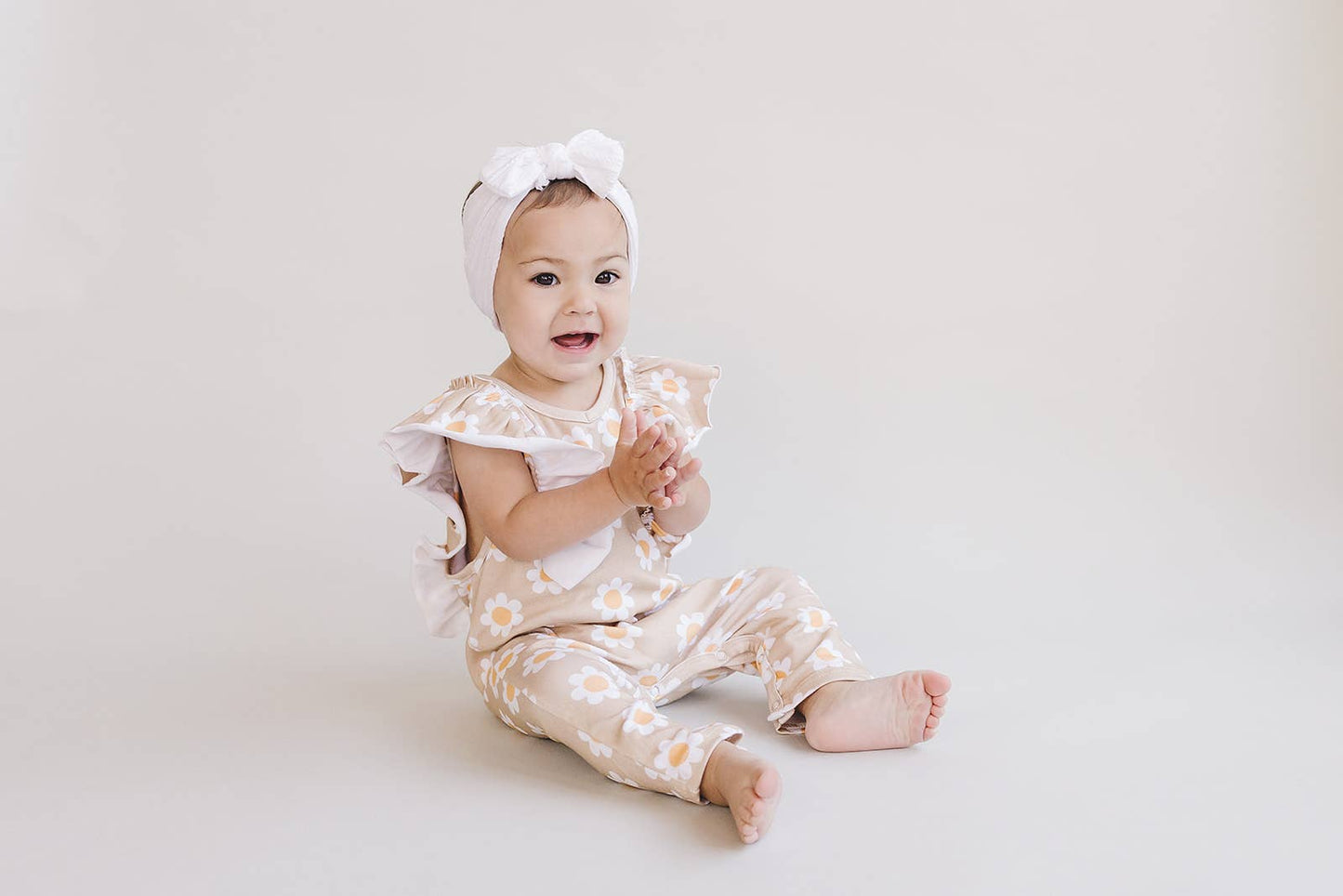 Daisy Flutter Jumpsuit | Latte