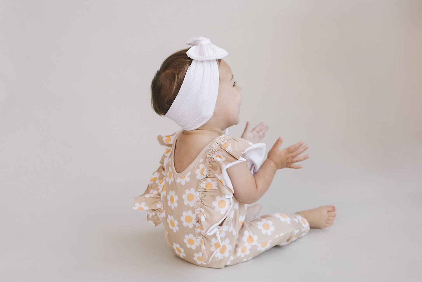 Daisy Flutter Jumpsuit | Latte