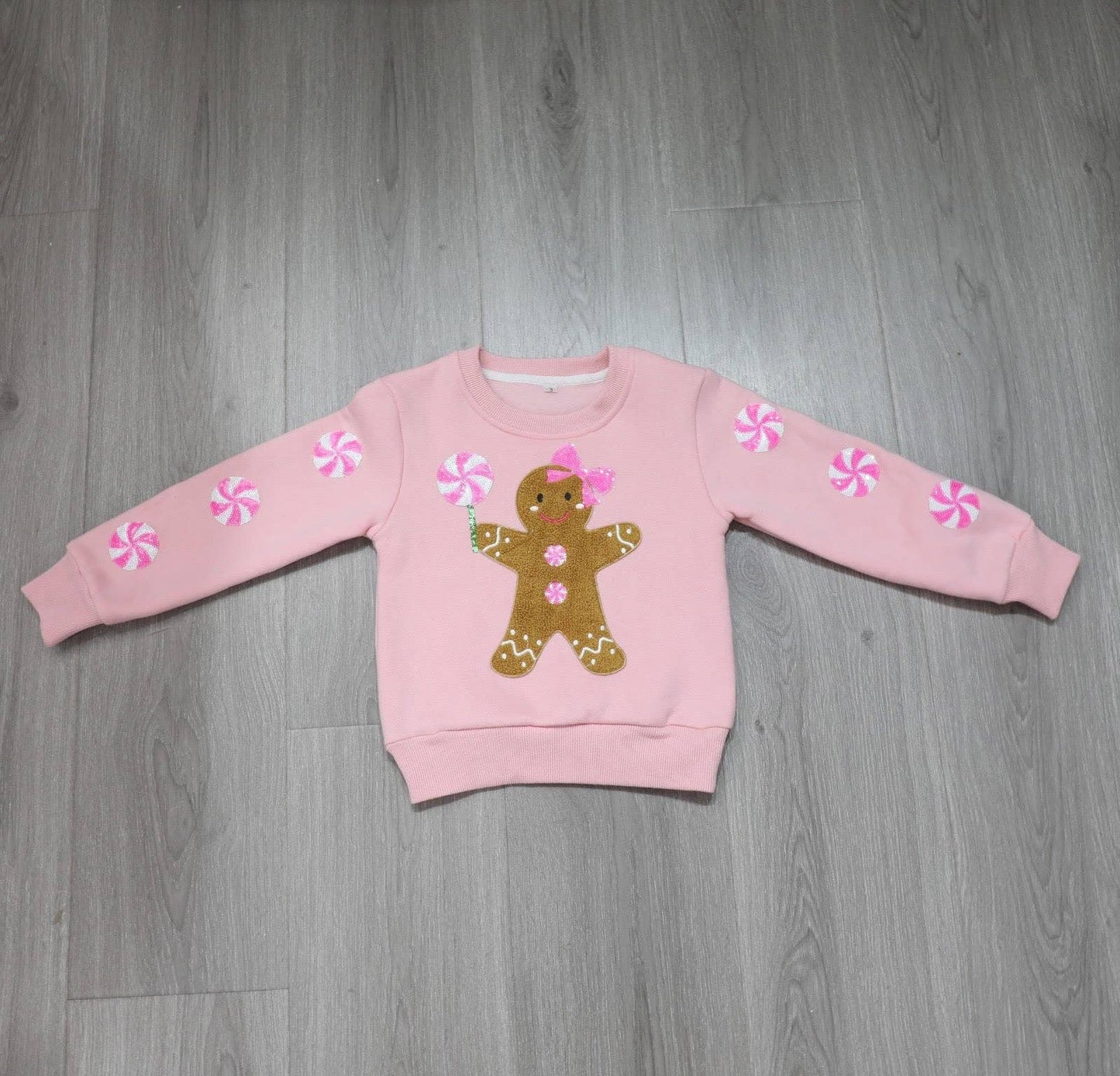 Gingerbread Patched Crewneck