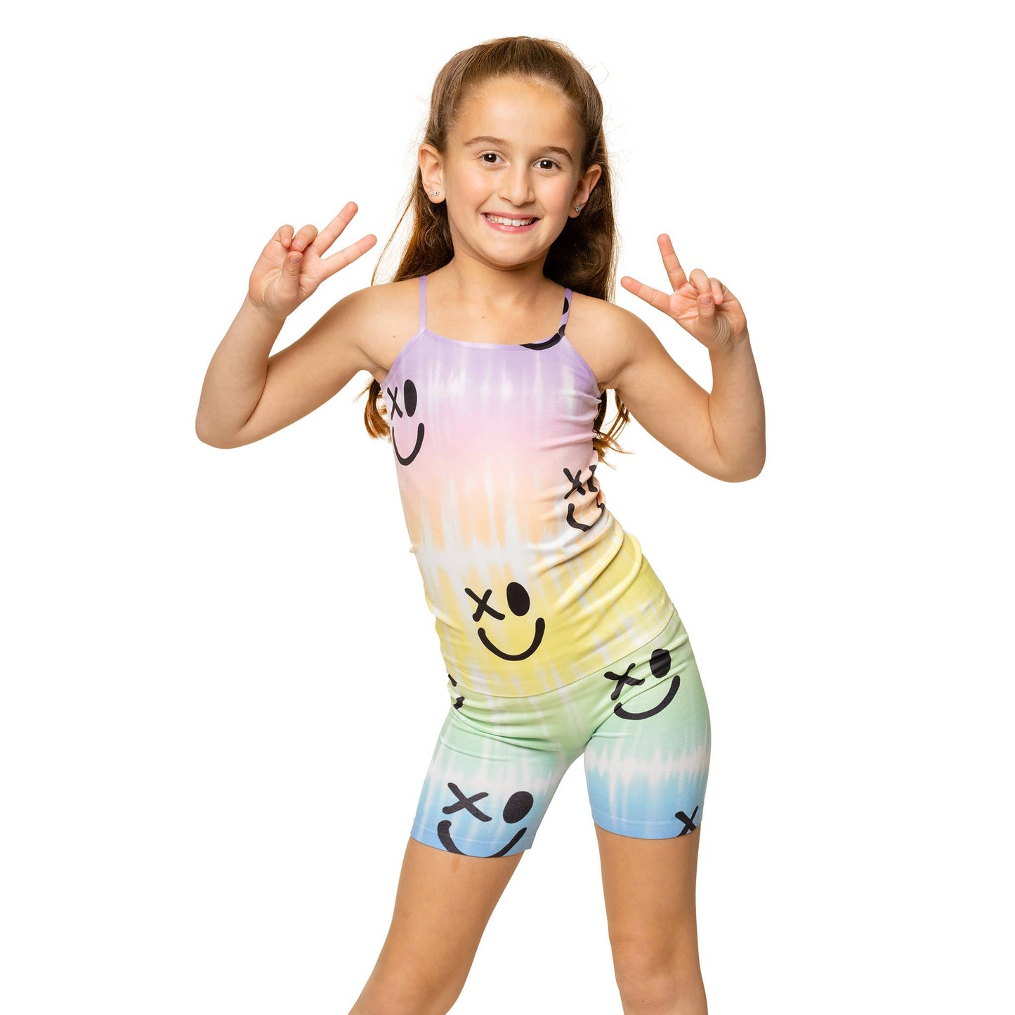 Little Girls (4-6x) Ombre TD w/ Drippy SF Print