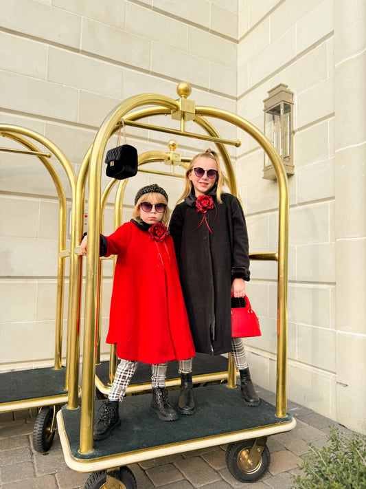 Fleece Cape-Style Girls Coat