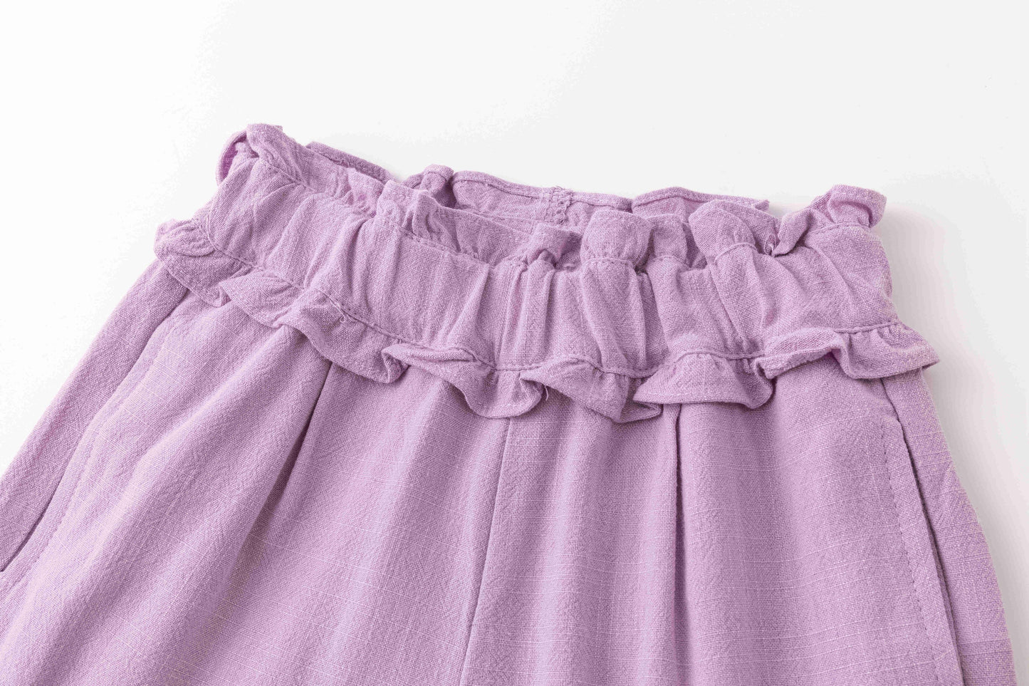 Wide purple pants for girls
