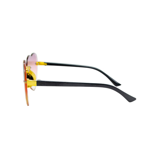 Frameless ombred Heart Sunglasses for Kids