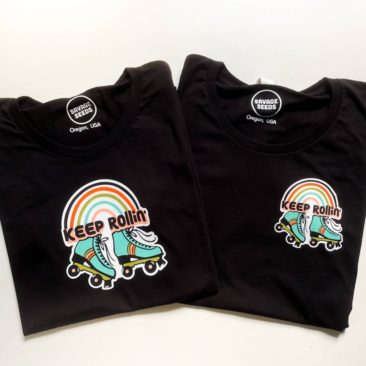 Keep Rollin' - Women's Roller Skate Tee