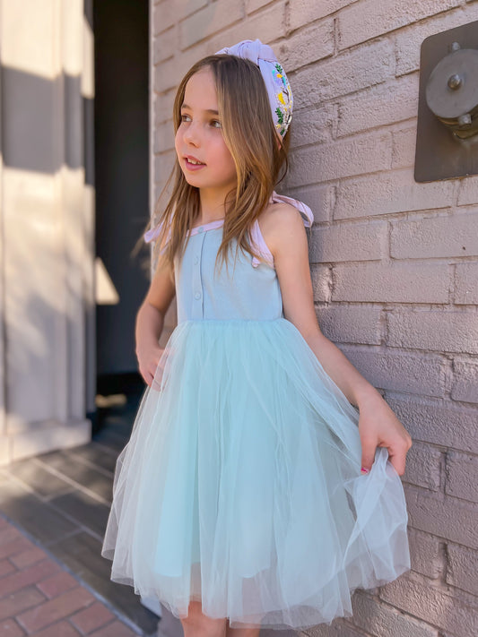 Butterfly Garden Beaded Top Knotted Headband