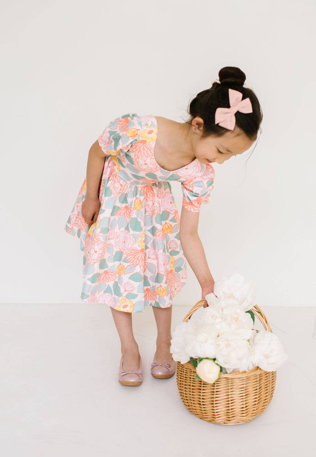 Puff Twirl in Soft Floral | Girls Spring Clothing