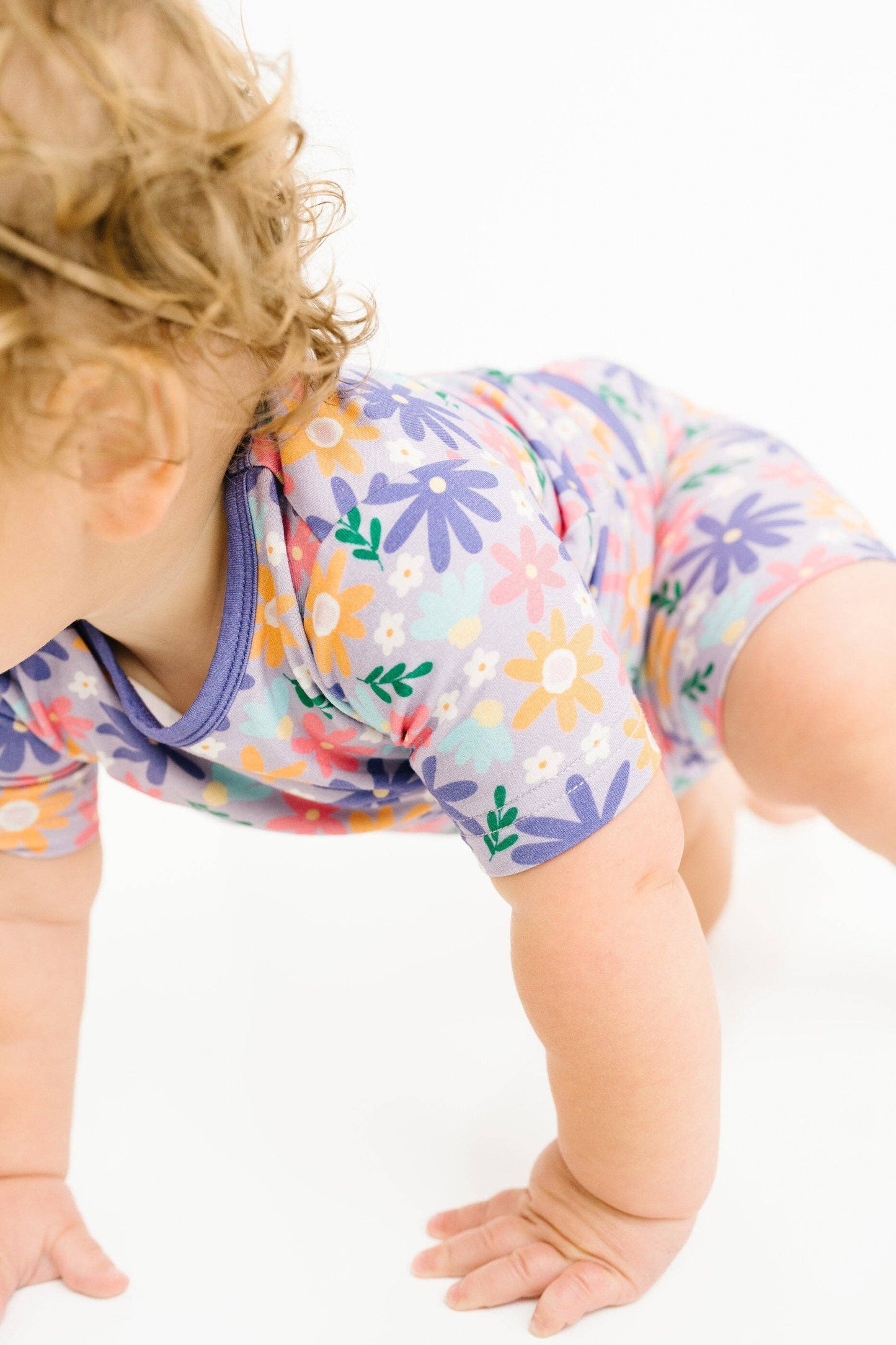 Lavender Blooms Bamboo Shorts Set