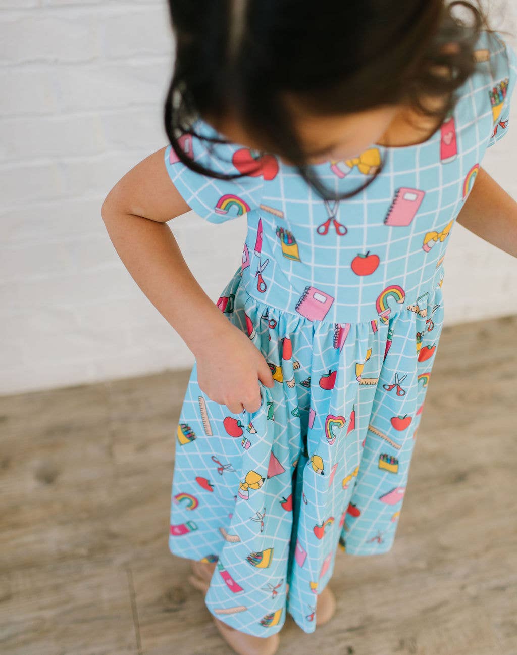 Classic Twirl Dress in Back To School Print