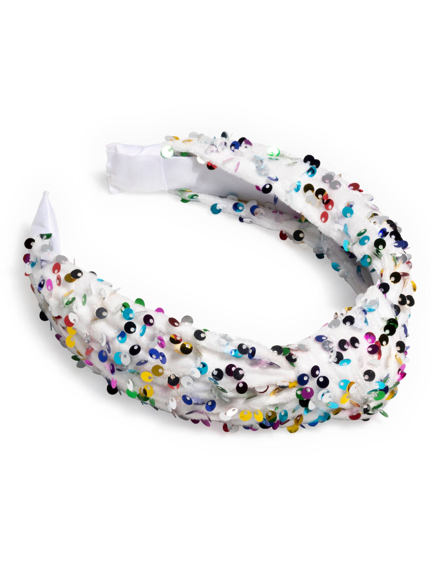 KNOTTED SEQUINS HEADBAND