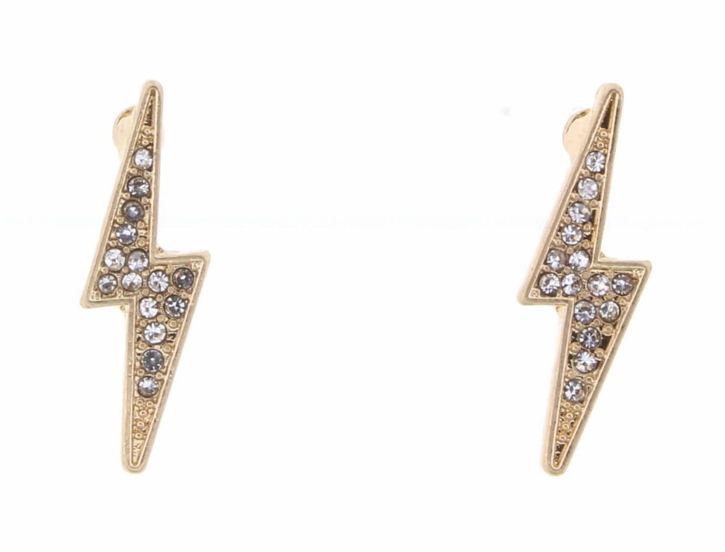 Clear Crystal Lightning Bolt Earring