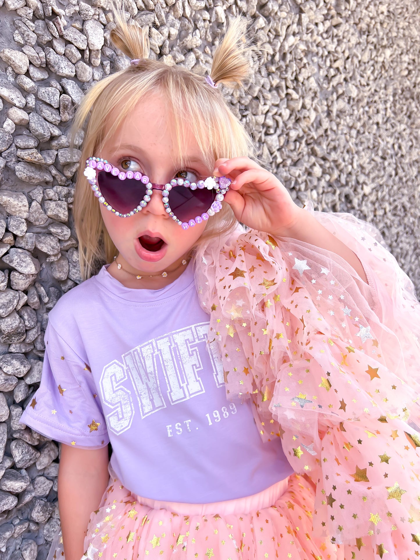 Fancy Shmancy Swiftie tee purple