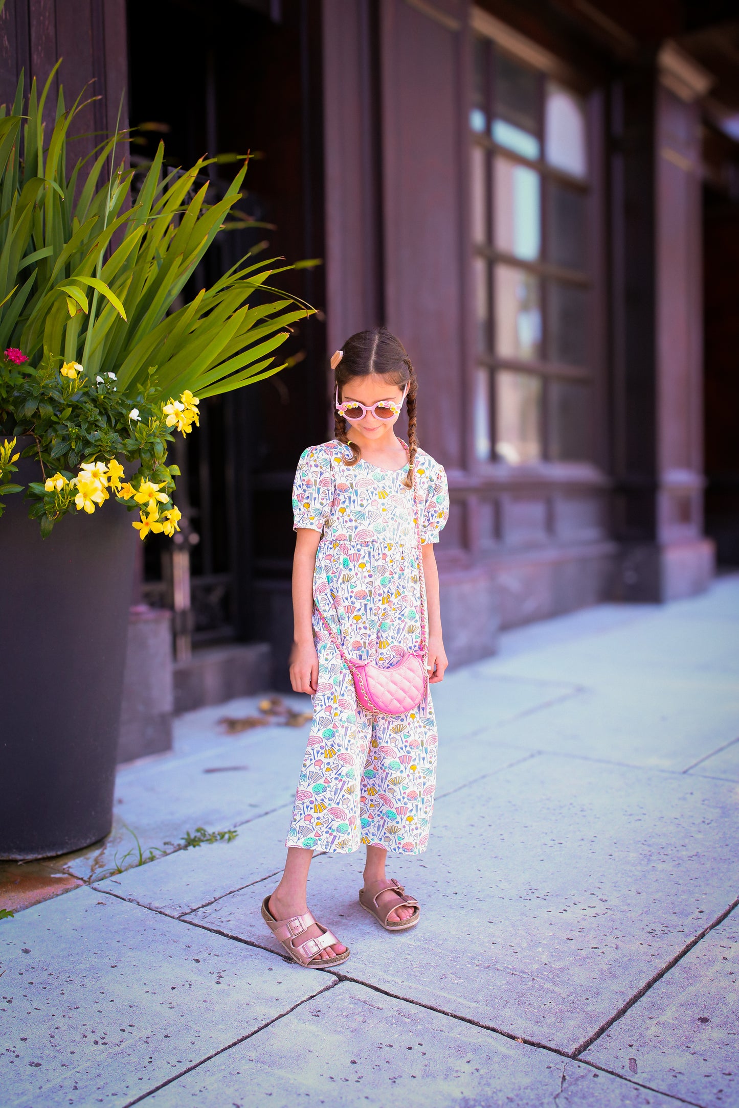 Puff Leggy Romper in Gardenia