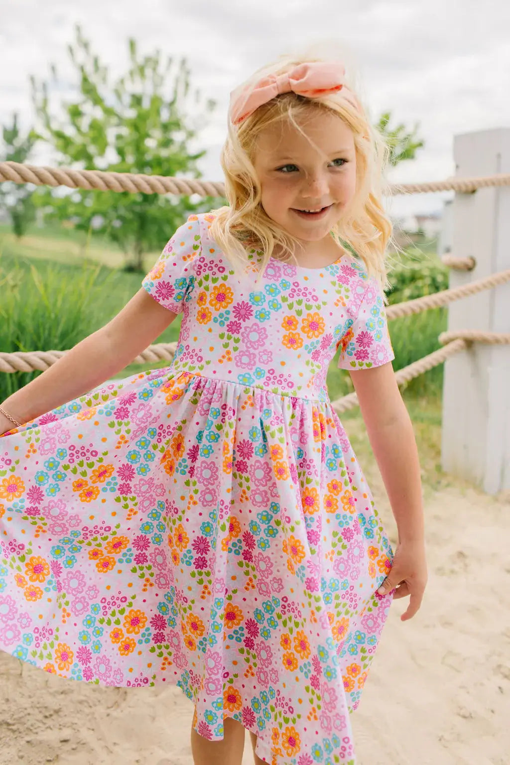 Classic Twirl in Pink Flowers