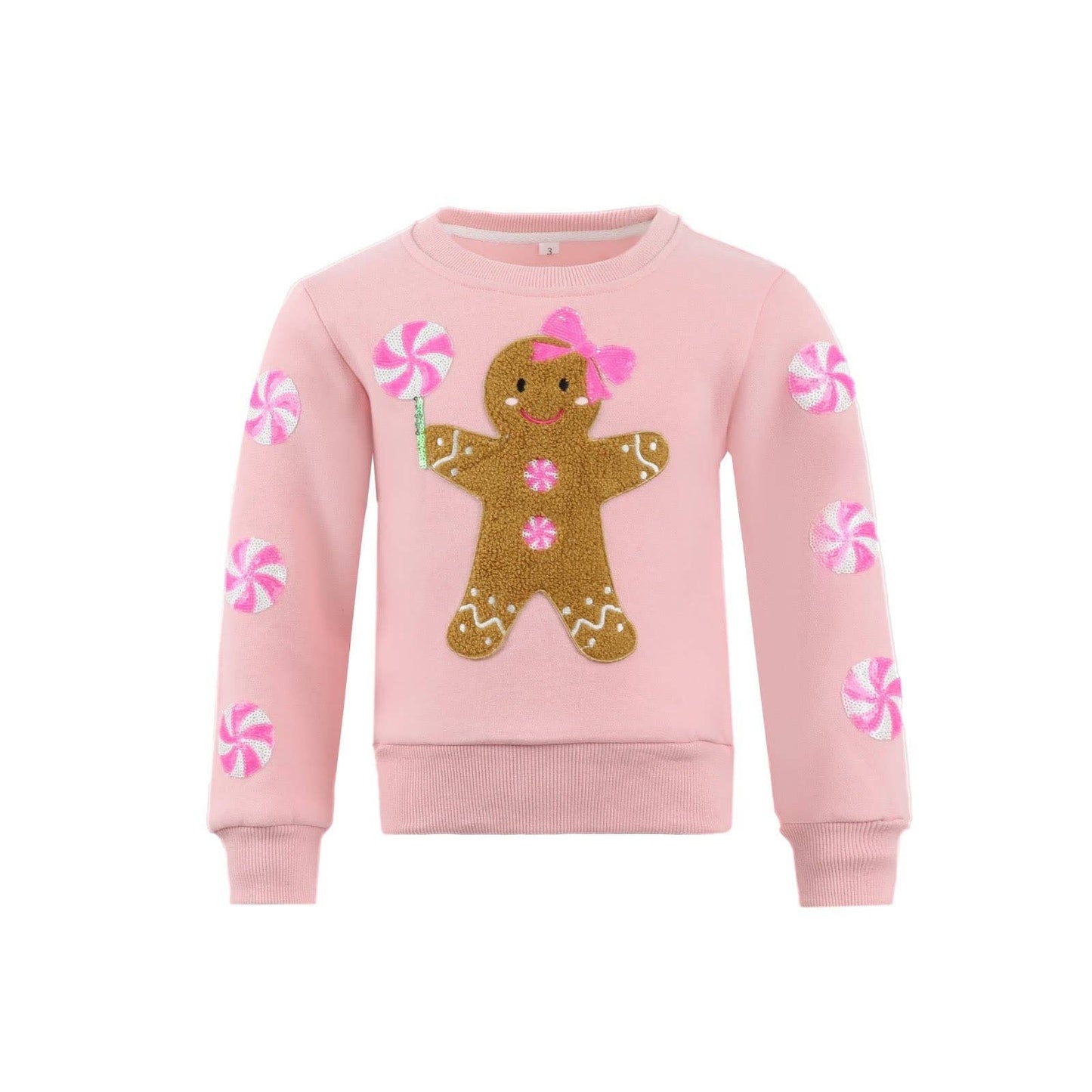 Gingerbread Patched Crewneck