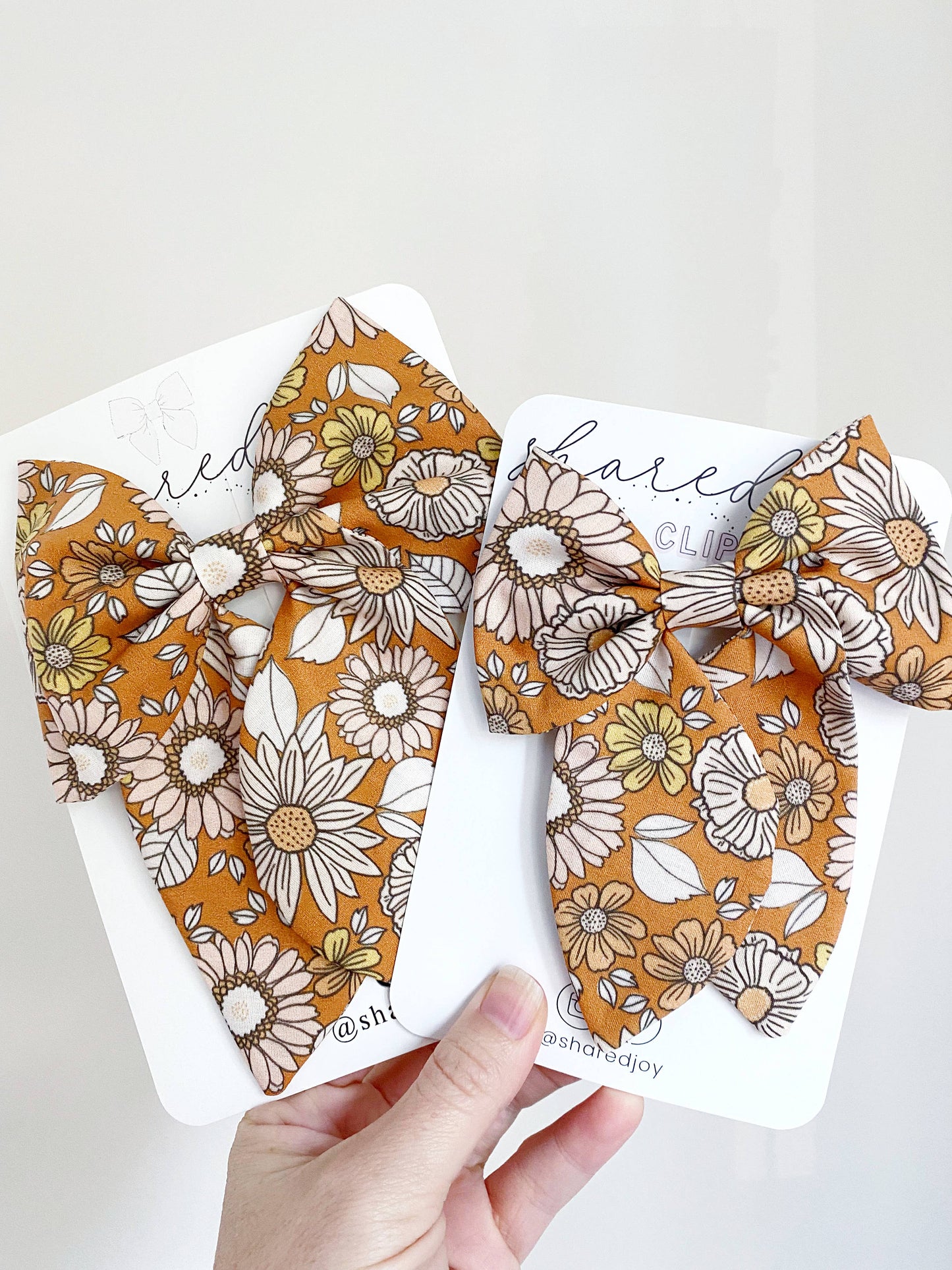 Fall Floral Hair Bow