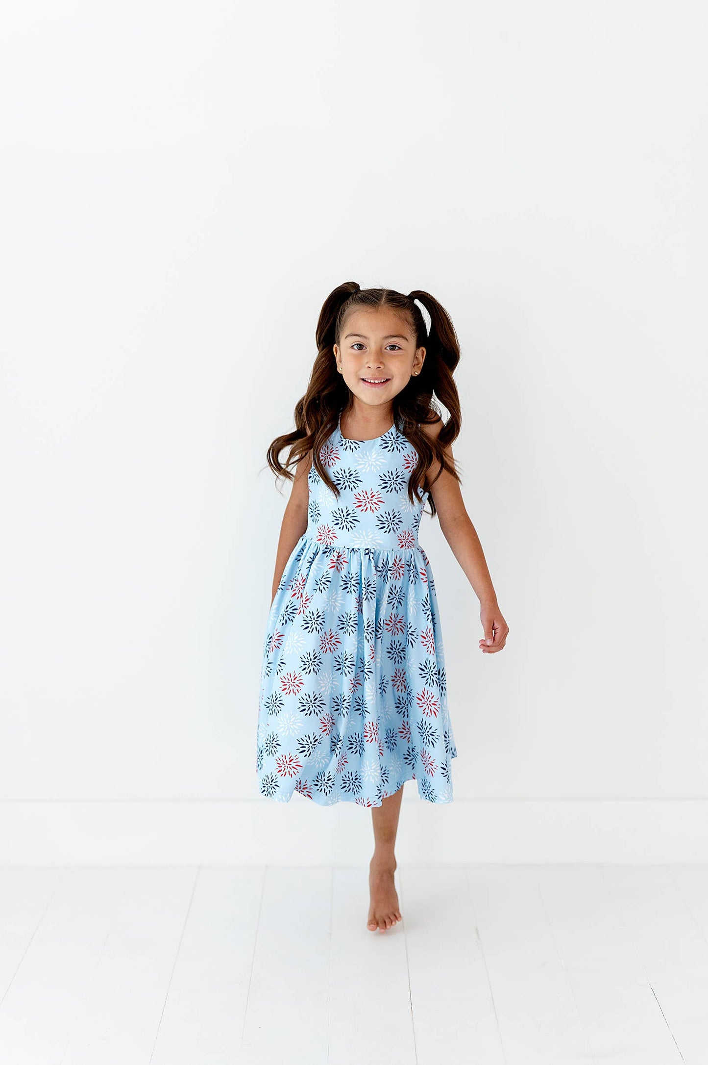 Charlotte Dress in Firework | Pocket Twirl Dress | July 4th
