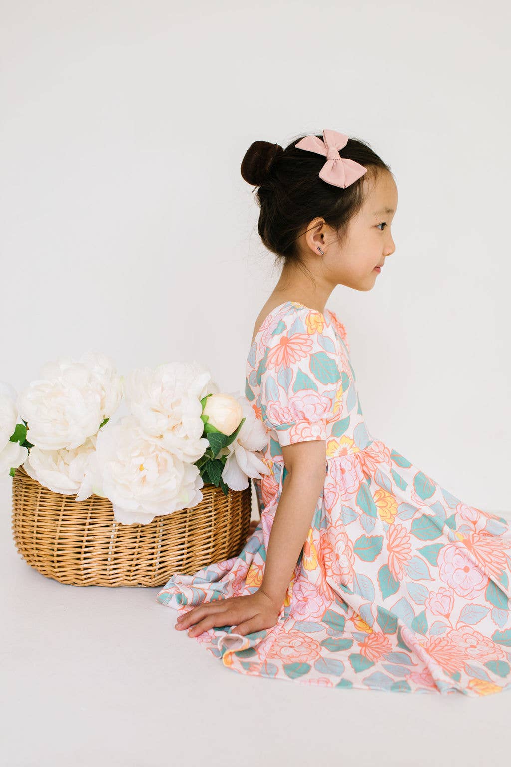 Puff Twirl in Soft Floral | Girls Spring Clothing
