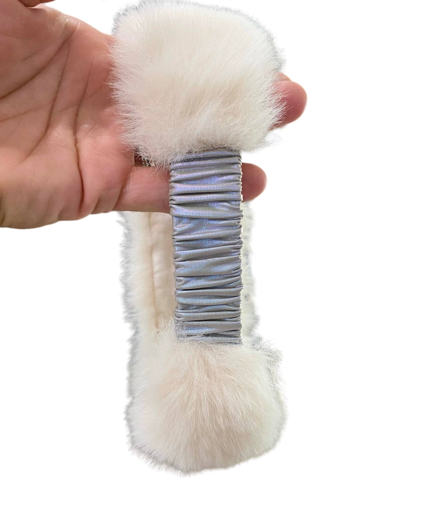 Cream Fur Headband