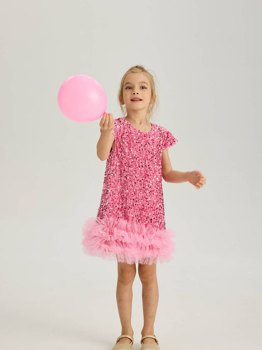 Girls sequin princess dress