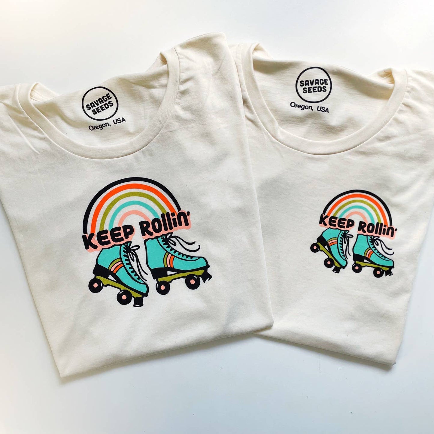Keep Rollin' - Women's Roller Skate Tee