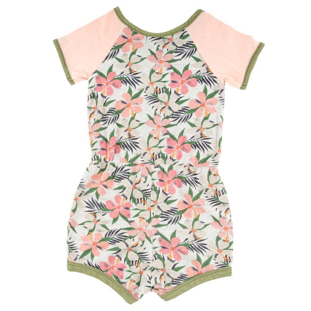 Simone Romper Hibiscus